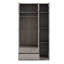 Armoire-miroir à 3 portes avec 2 tiroirs et armoire supérieure Isabeau-125737390