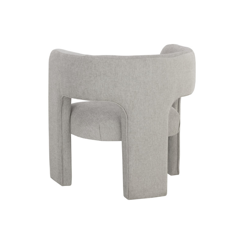 Lounge Chair, Brown Polyester