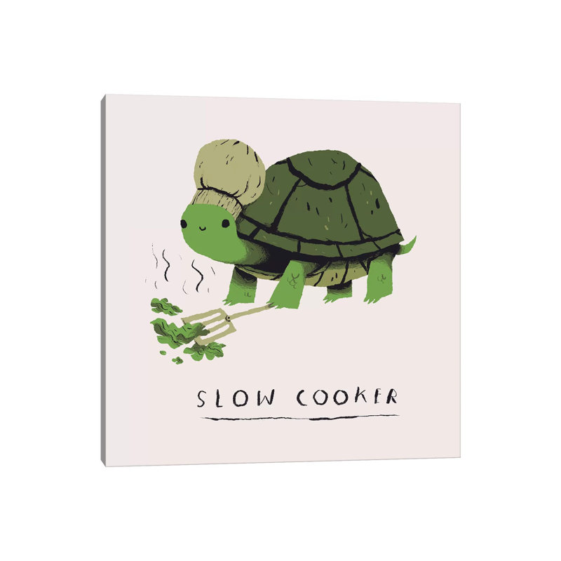 «Slow Cooker» par Louis Roskosch - reproduction d'art, Aucun mat, H 26 po x l 26 po x P 1,5 po, Toile tendue