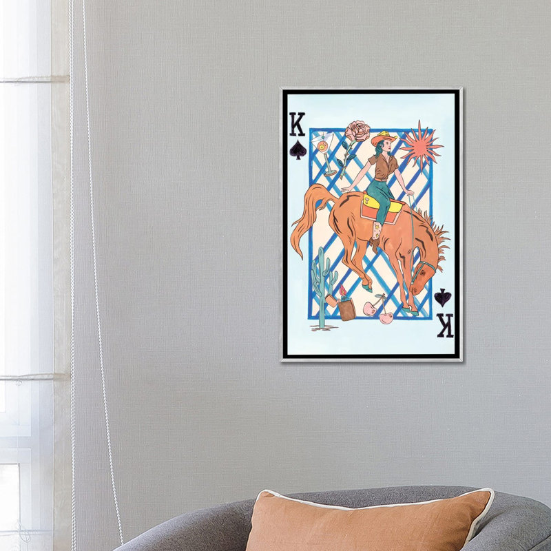 Range Rider III, reproduction d'art sur toile encadrée, H 26 po x l 18 po, Toile à cadre flottant sans passe-partout
