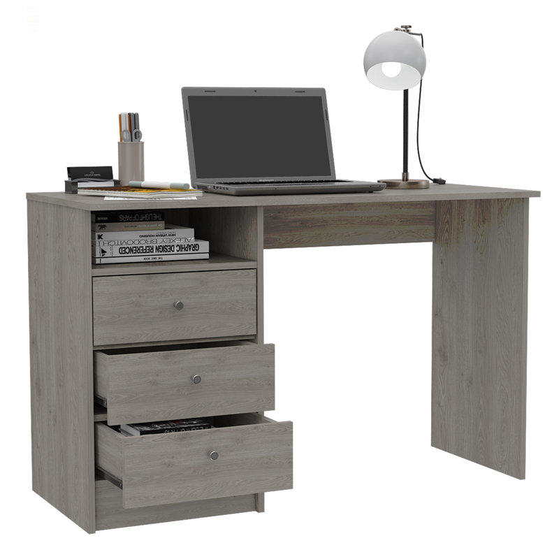 Bureau d'ordinateur à 3 tiroirs Andalucia, une tablette