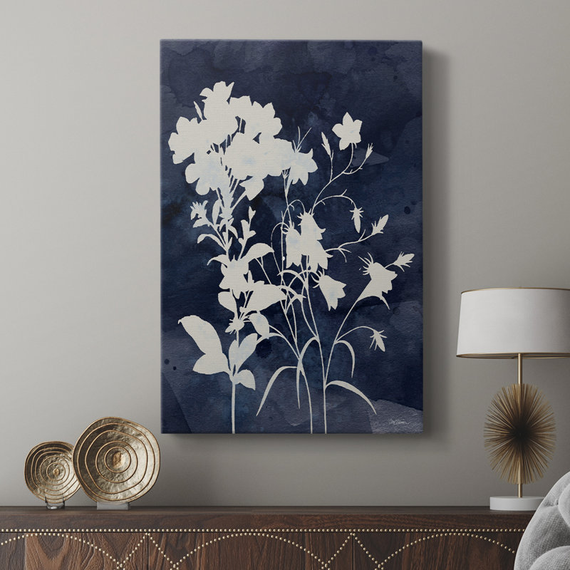 Indigo Botanical II revisité - galerie Cavas sur mesure