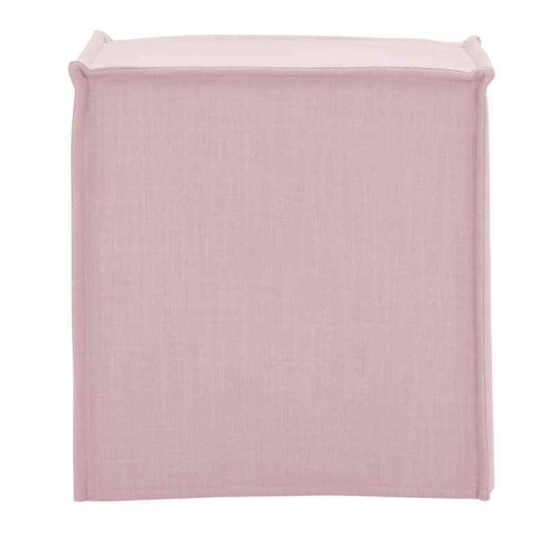 Repose-pieds Elegance Annaleigh, Rose 100% lin
