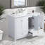 Mobilier de rangement spacieux en MDF (doit inclure le meuble-lavabo et le lavabo), salle de bain moderne