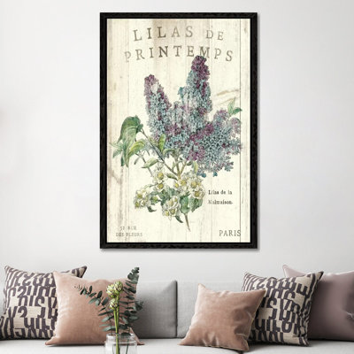 Lilas De Printemps - Print on Canvas