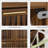 23.6-inch walnut shoe cabinet, medieval modern independent shoe cabinet, fence shoe cabinet with 2 flip drawers