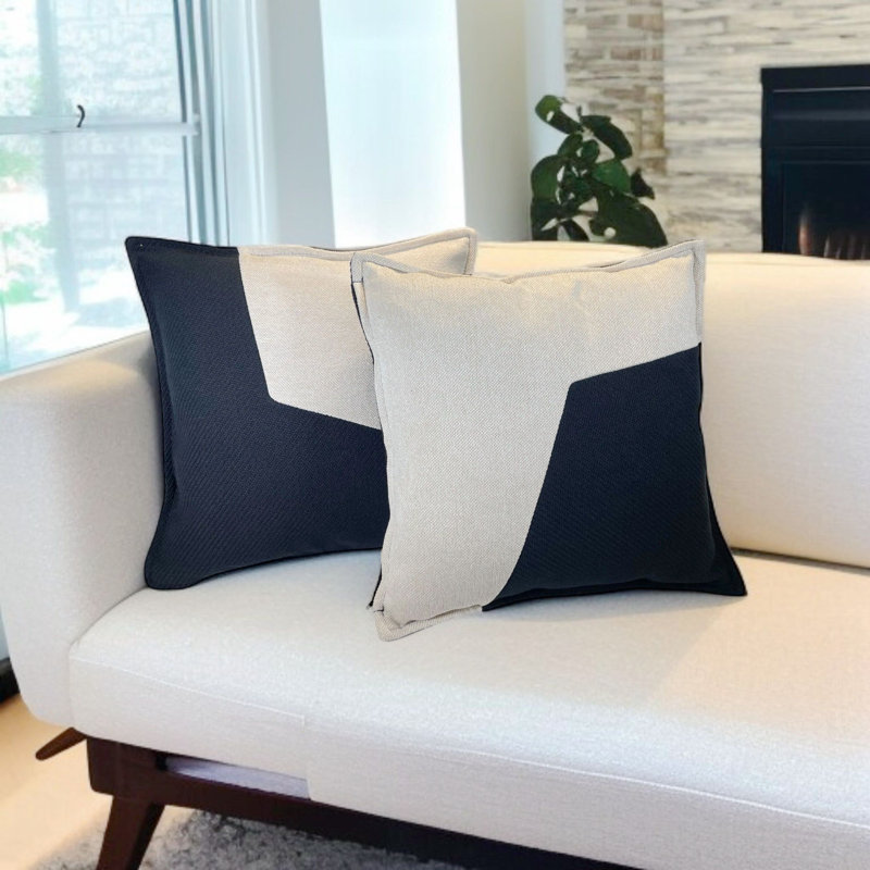 Housse de coussin décoratif, Ivoire ivoire