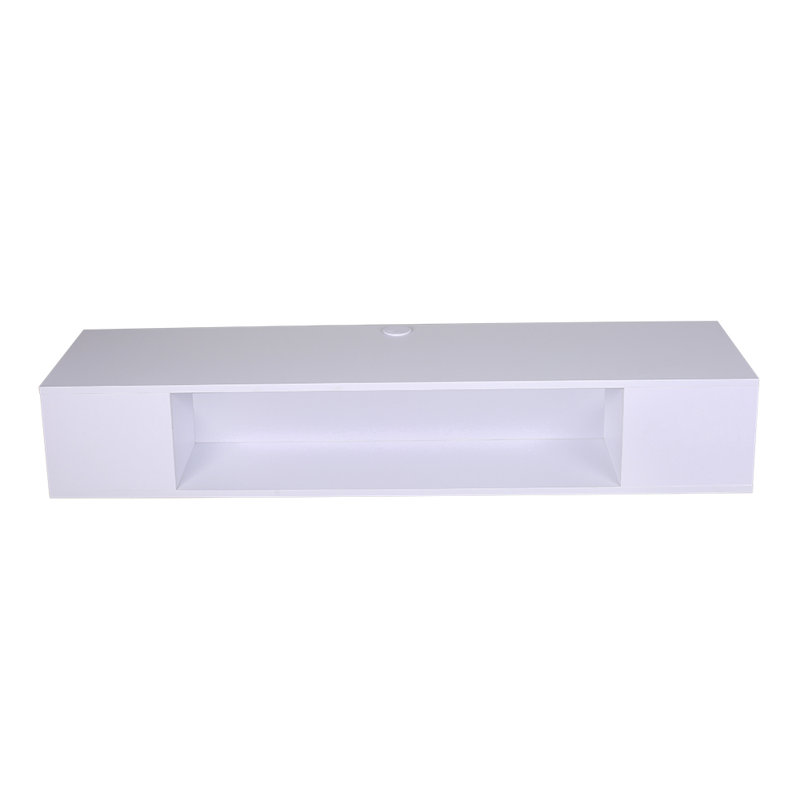 Amiaya Unfinished TV Stand for TVs up to 24", White