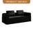 Convertible Sleeper Sofa Bed, Foldable Corduroy Futon With Fixed Frame & Pillow, 3-Seater Sofa Bed For Living Room, Bedroom Or Studio-1826539801