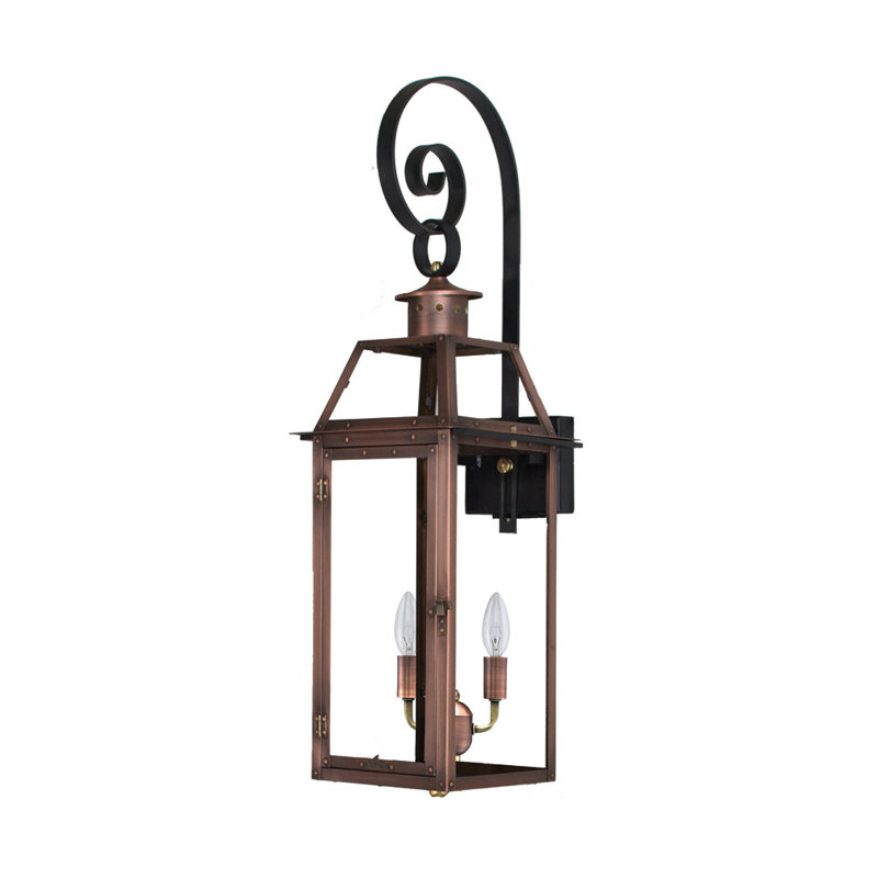 Beinville Outdoor Wall Lantern, 21" H x 9" W x 10.5" D