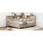 Full Size Wood Practical Daybed With Organizer Shelves And Three Spacious Under Bed Storage Drawers, Antique White Milk Finish-127585151