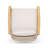 Cisely Outdoor Acacia Wood Patio Club Chair