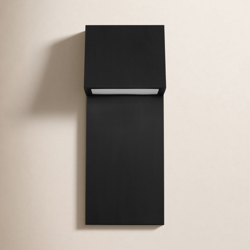 Rocha LED Outdoor Flush Mount, Black, 20" H x 8" W x 5" D
