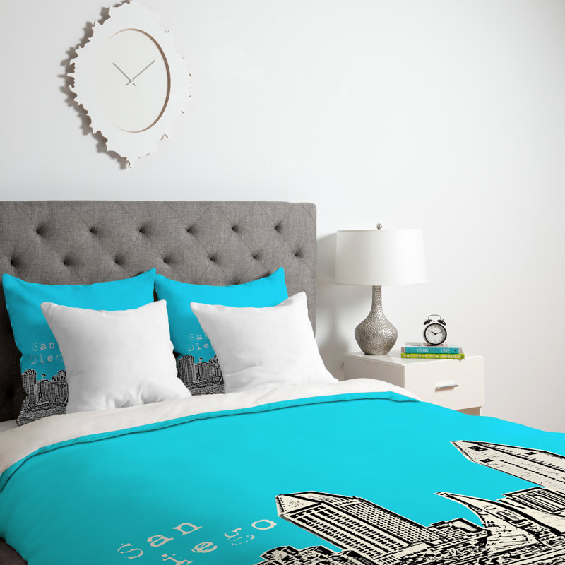 Housse de couette Bird Ave, Ciel, Grand lit