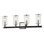 4 - Light Dimmable Carbide Black And Polished Nickel Vanity Light