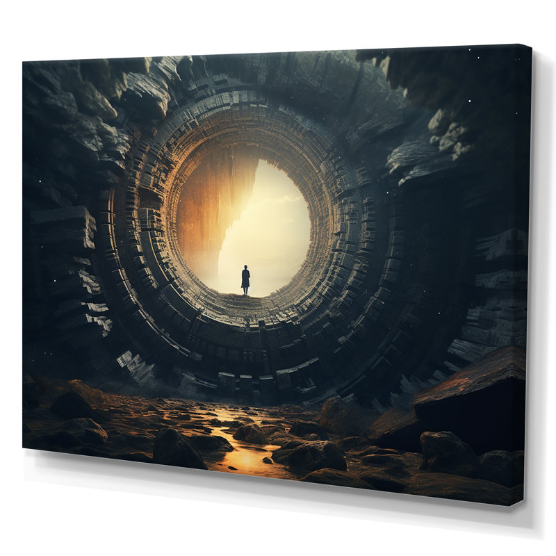 Art mural surréel surréel, H 34 po x l 44 po x P 1,5 po, Toile tendue