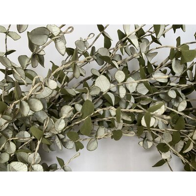 The Holiday Aisle® Handcrafted Faux Eucalyptus 24'' Wreath & Reviews ...