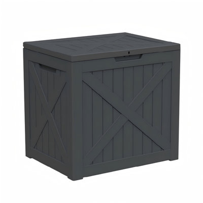 Extra Large Outdoor Deck Storage Box – 32 Gallon Durable, Weatherproof & Lockable Resin Cabinet for Patio & Garden
