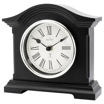 Analogue Quartz Movement / Crystal Tabletop Clock Black