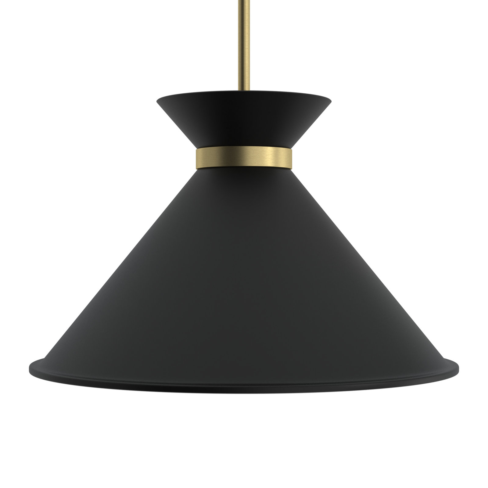 Nysta 3 Light Metal Dimmable Pendant, Black