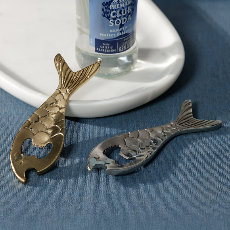 Fish Bottle Opener, Gold