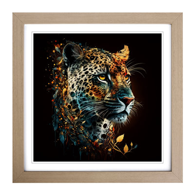 Leopard Graphic Art - Framed Print