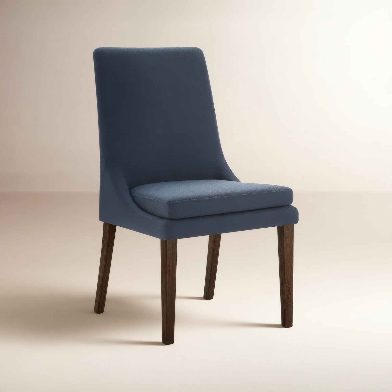 Niara Side Chair, Effie Indigo Linen