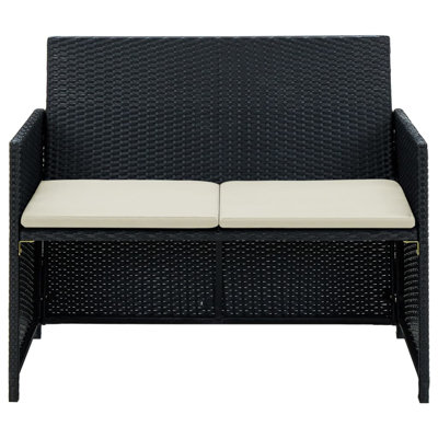 Ekundayo 39.4" Wide Rectangle Patio Sofa with Cushions by Ebern Designs