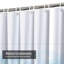 Rideau de douche bleu sarcelle avec 12 crochets Watercolor-1114316616