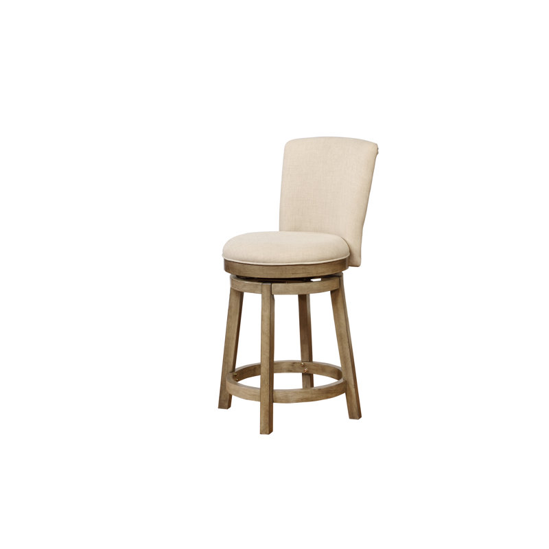Tabouret pivotant rembourré à 360 degrés, Tabouret de comptoir (assise de 26,06 po de hauteu