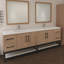 Meuble-lavabo mural 84 po avec support double en acrylique renforcé Victoria-98932729