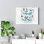 Serve The Lord Light Blue Joshua 24:15 - Wrapped Canvas Print-514802458