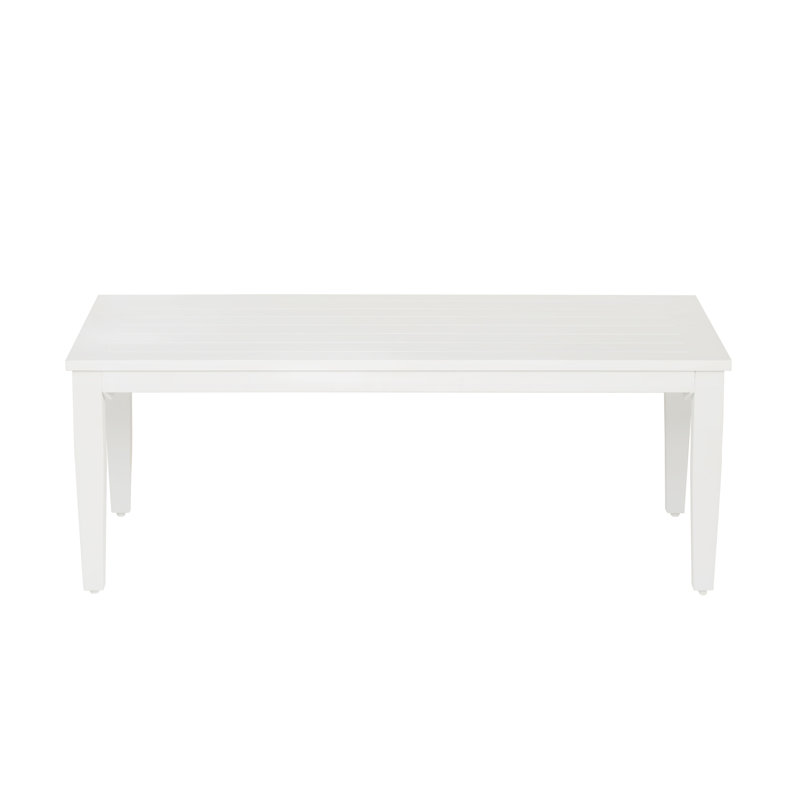 Lilah White Aluminum Coffee Table