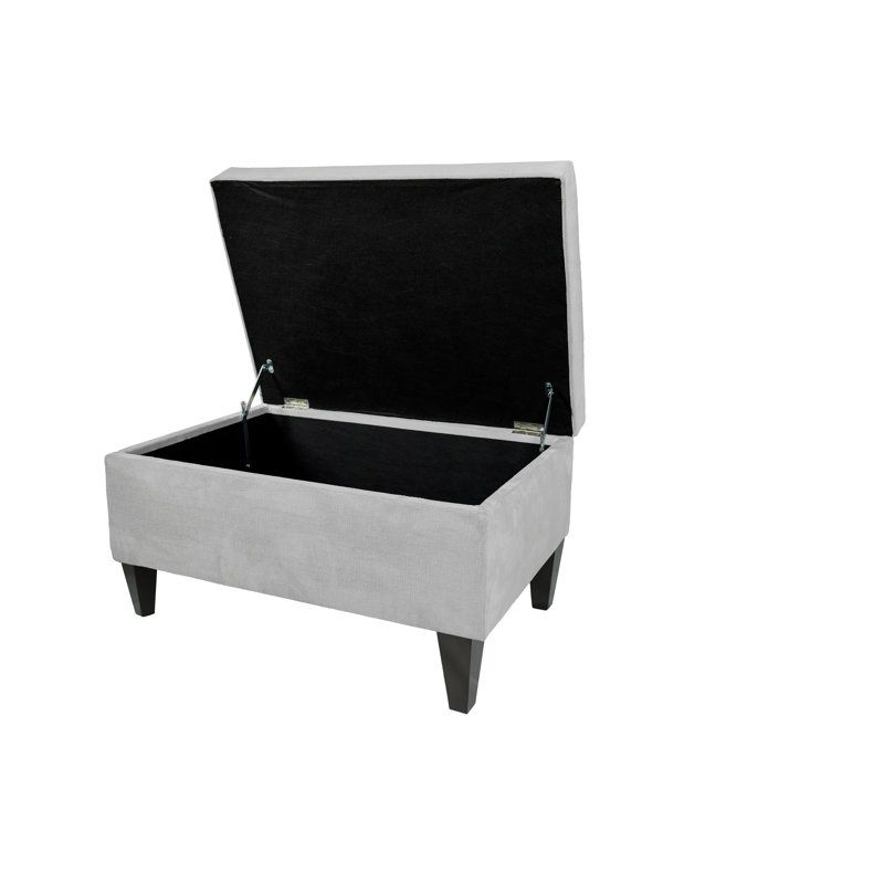 Zariyah Upholstered Ottoman, Gray