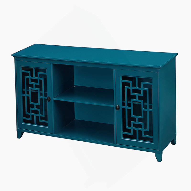 Buffet 60 po avec 2 portes, armoire de rangement avec tablettes réglables