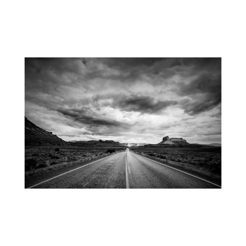 Long Stretch Of Road by Dan Ballard - Wrapped Canvas Print, 152.5 cm H x 101.5 cm W