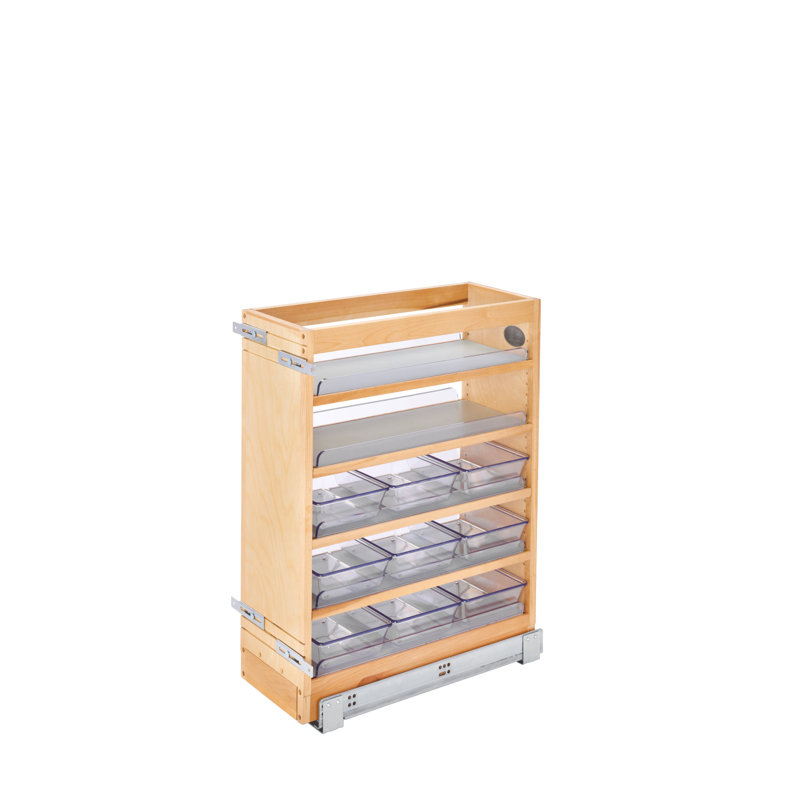 Organisateur de meuble-lavabo en bois avec fermeture en douceur Rev-A-Shelf, H 25,56 po x l 8,62 po x P 19 po