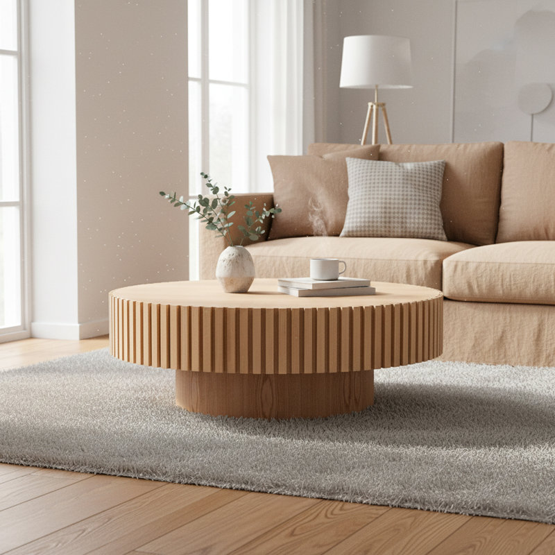 Table basse Modern Modern, Bois de frêne naturel