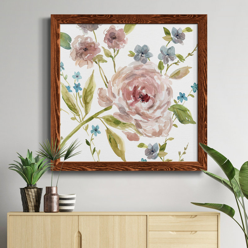 Wash up Bath - Peinture sur toile encadrée, Érable encadré, H 17 po x l 17 po x P 1,5 po