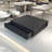 Simple black square coffee table