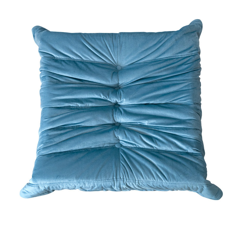Bean Bag Ottoman - Ultra Soft Foam Footrest Pouf, 35"x29", Holds 300lbs - for Adults & Kids, Blue