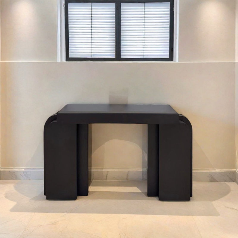 Modern Minimalist Art Console Table, 33.46" H x 39.37" W x 13.78" D