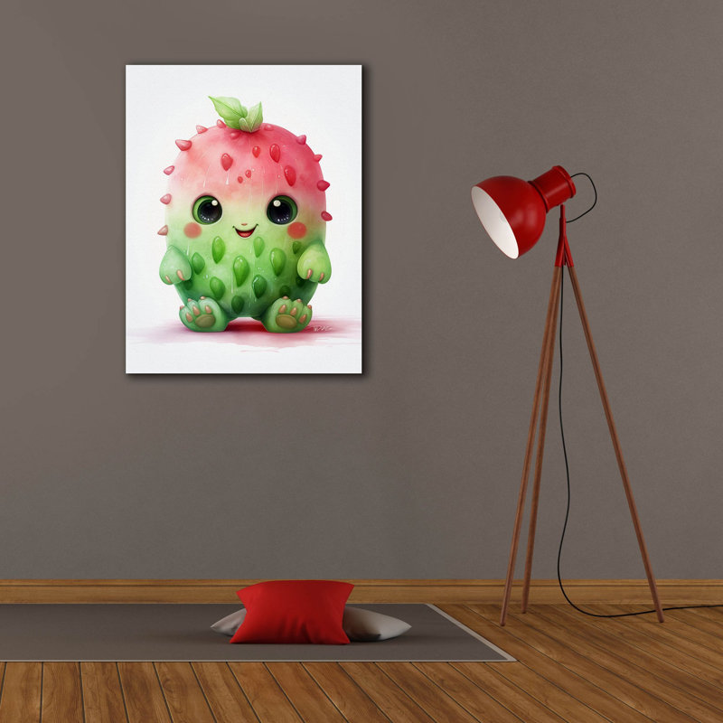 Epic Graffiti 'Cut Fruit Monster 9' by Momart Canvas Wall Art, 34" H x 26" W x 1.5" D
