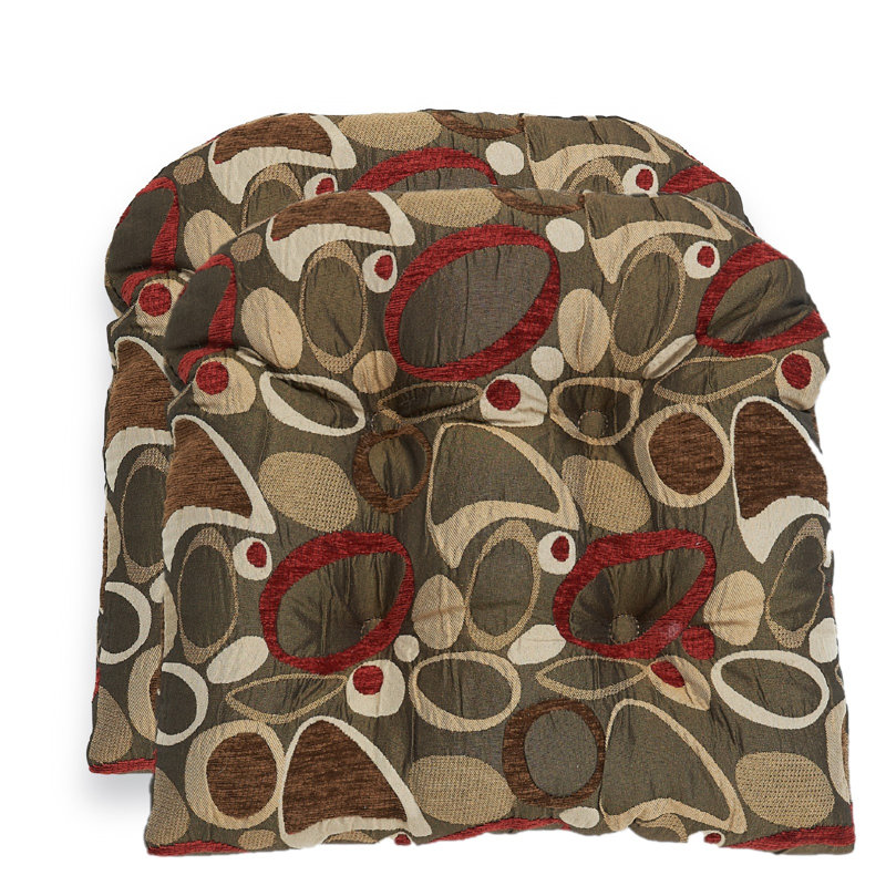 Coussins de siège larges antidérapants 17 po x 17 po, ensemble de 2