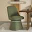 Chaise pivotante rembourrée en tissu-1846669820