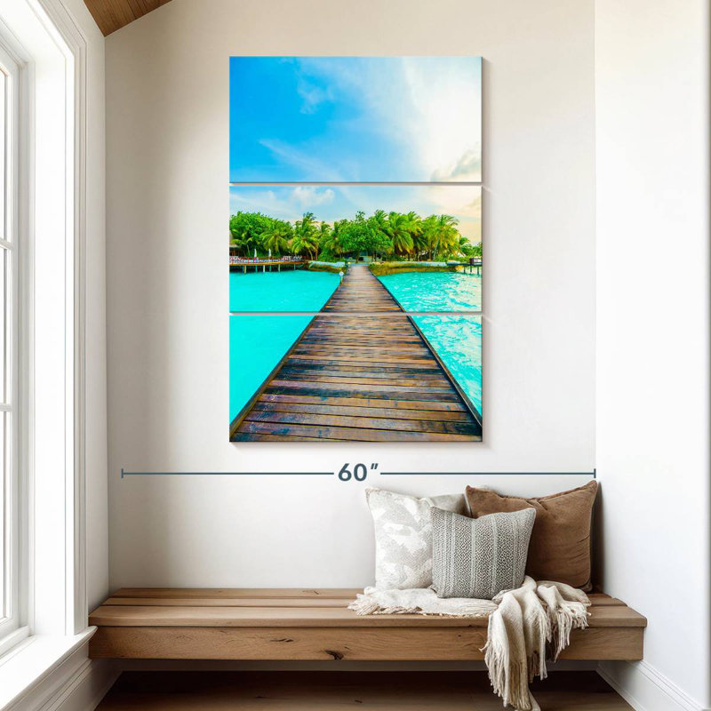 Gillard Maldives Tropical Jetty, 65" H x 42" W