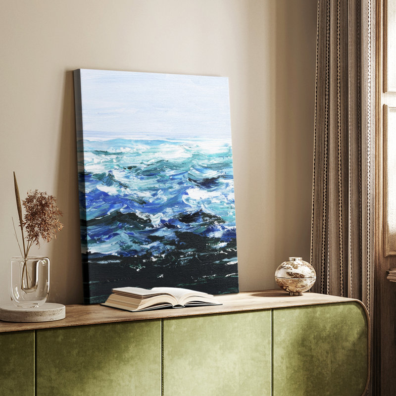 Sous la surface de la mer - Cavas enveloppés de galerie, H 36 po x l 24 po