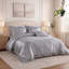 Ensemble d'édredon en satin Ensemble de draps pour très grand lit Ensemble de literie soyeux gris dans un sac 8 pièces Ensemble de lit à plis pincés Home Decor Luxury Hotel-123025579-123025580