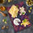 Ambesonne Grunge Tempered Glass Cutting Board Natural Lilac Pattern Multicolor