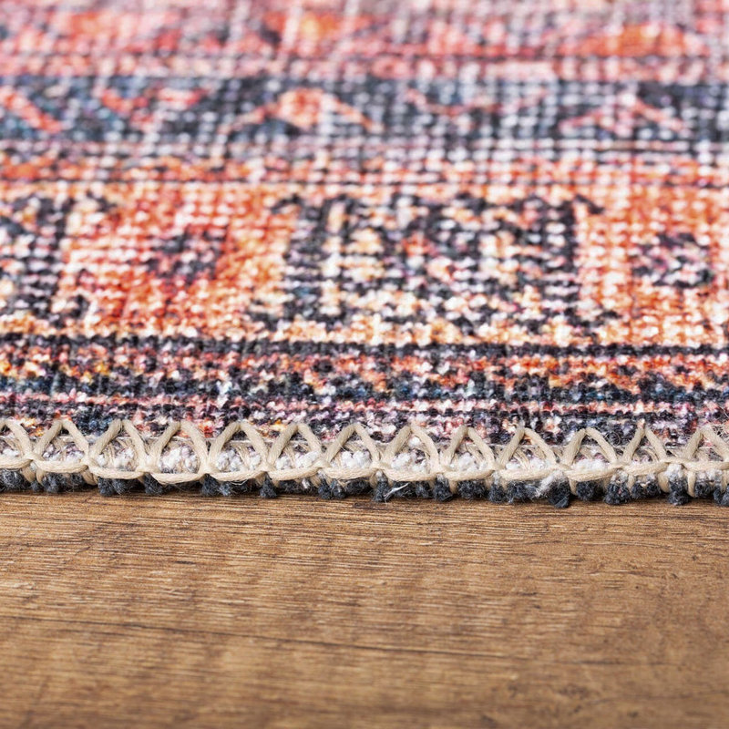 Premium Machine Washable Carpet, 4.6 x 6.2 Feet, 100% Polyester, 1850 g/m² | Pile Height: 0.2 Inches | Eco-Friendly Recycled Poly Cotton Underside | Perfect for Living Room, Bedroom, and High-Traffic Areas